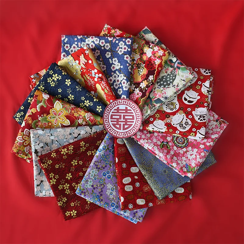 Furoshiki Wrap Cloth - 多目的和風ハンカチ、ブロンズコットン、包まれたラッピング布、キャンディーボックス、包まれたタオル、ギフトボックス