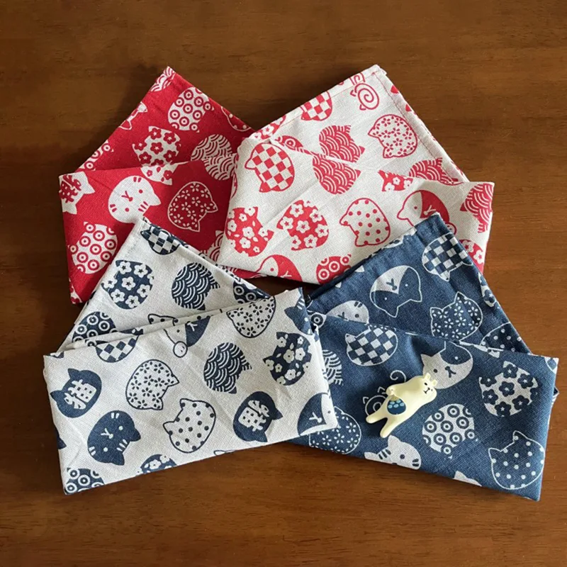Furoshiki Wrap Cloth - 多サイズ展開の和風風呂敷ハンカチ弁当包み布、新年や結婚式のギフト包装に最適なハンカチ
