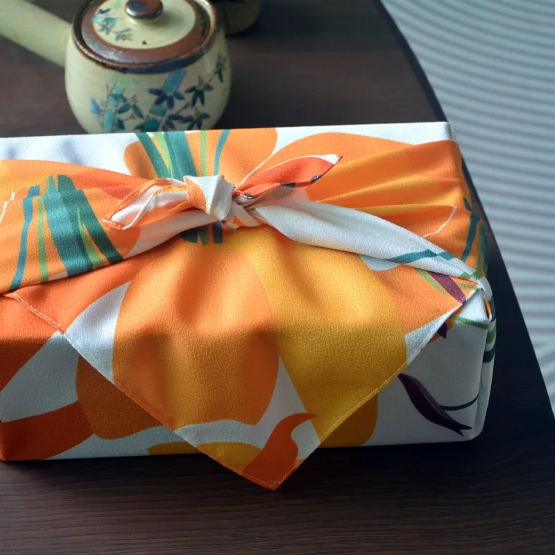 Furoshiki Wrap Cloth - 多機能70×70cm風呂敷、日本の弁当箱カバー、弁当布、ギフト包装、ティーカップや食品用のハンカチ