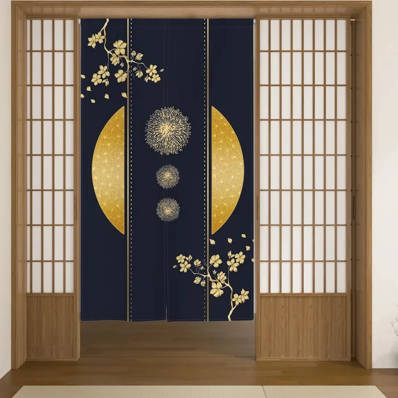 VIKAMA 和風猫柄ドアカーテン キッチン玄関仕切りカーテ - Noren Curtain Doorway のレビューと価格