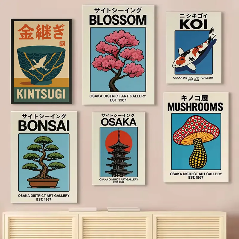 ヴィンテージ日本旅行アート大阪東京富士花吉野日本の禅ポスター - Japanese Zen Lifestyle のレビューと価格