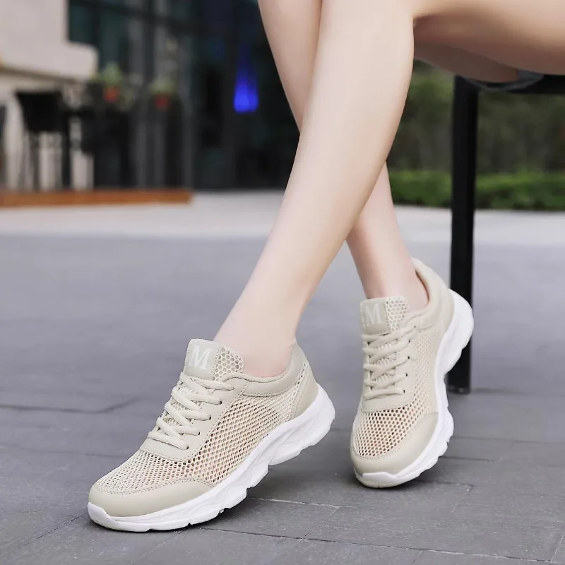女性用通気性メッシュスニーカー,軽量ランニングシューズ,ベー - Japanese Lifestyle Brand のレビューと価格