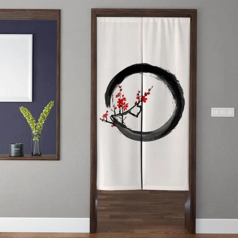 VIKAMA ミニマリスト抽象日本風ドアカーテン ホームベッ - Noren Curtain Doorway のレビューと価格