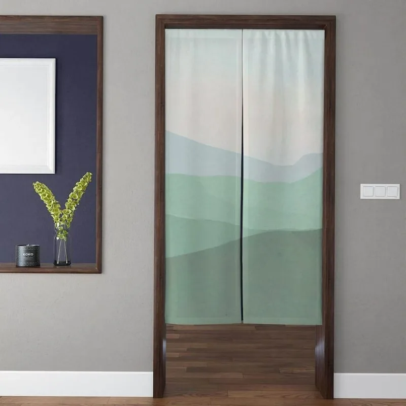 VIKAMA ミニマリスト抽象日本風ドアカーテン ホームベッ - Noren Curtain Doorway のレビューと価格