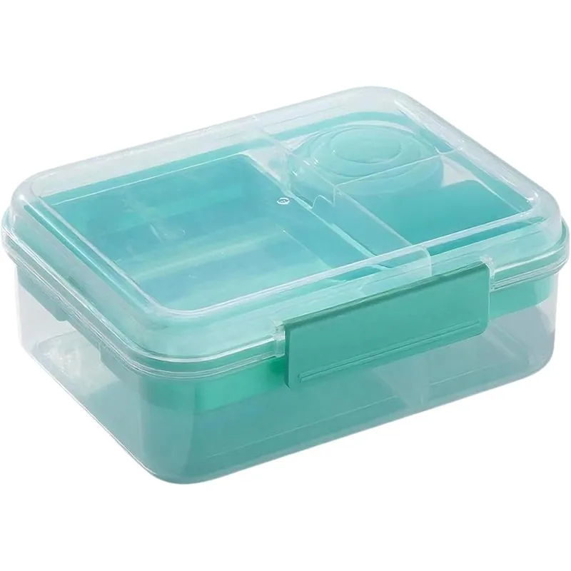 1 個ポータブル分割弁当箱ピクニックサラダフルーツコンテナハ - Bento Box Two Tier のレビューと価格