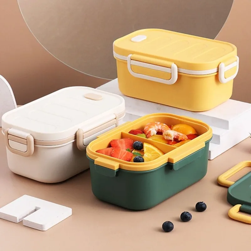 二層式二段弁当箱、電子レンジ対応、エコフレンドリー、仕切り付 - Bento Box Two Tier のレビューと価格