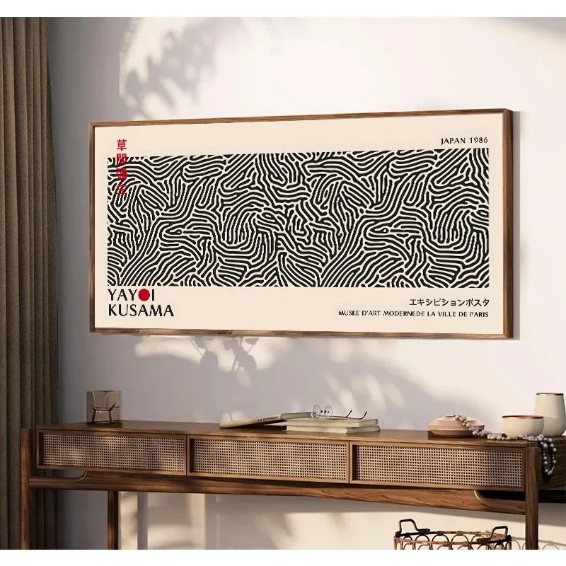 草間彌生花展ポスターキャンバス絵画プリント日本の壁アート画像 - Japanese Living Lifestyle のレビューと価格